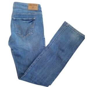 Hollister Low Rise Skinny Jeans Womens 5S W27 L31 Medium Wash Distressed Ripped